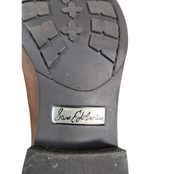 Sam Edelman Penny/Whiskey Brown Soft Leather Boots Sz 7/37 M - Picture 9 of 11